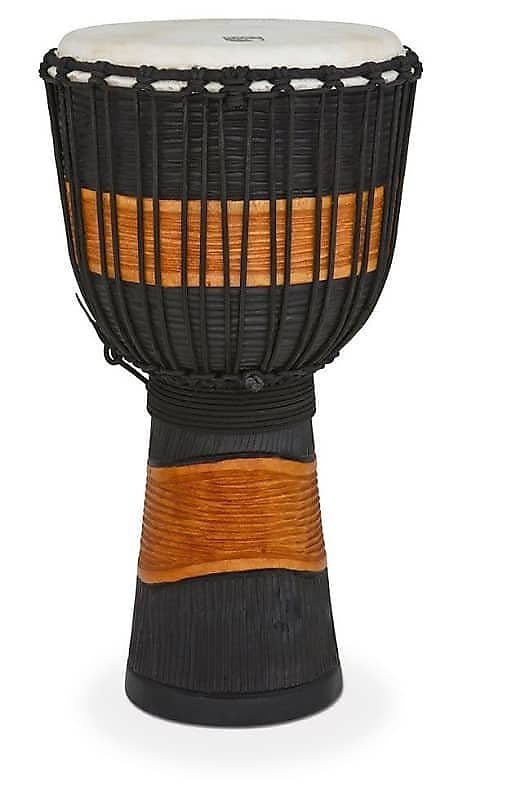 Djembé en bois de grande taille accordé en corde de la série Toca Street (TSSDJ-LB)